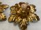 Mid-Century Italian Gilded Iron Flower Sconces from Euro Lamp Arts Firenze, 1980s, Set of 2, Image 10