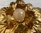 Mid-Century Italian Gilded Iron Flower Sconces from Euro Lamp Arts Firenze, 1980s, Set of 2, Image 11