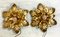 Mid-Century Italian Gilded Iron Flower Sconces from Euro Lamp Arts Firenze, 1980s, Set of 2, Image 1