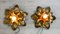 Mid-Century Italian Gilded Iron Flower Sconces from Euro Lamp Arts Firenze, 1980s, Set of 2, Image 12