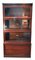 Four Tier Glazed Sectional Modular Bookcase from Globe Wernicke, 1920s, Image 1