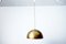 Mid-Century German Space Age Pendant Lamp in Bronze from Staff 23