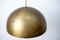 Mid-Century German Space Age Pendant Lamp in Bronze from Staff 18