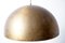 Mid-Century German Space Age Pendant Lamp in Bronze from Staff 14