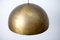 Mid-Century German Space Age Pendant Lamp in Bronze from Staff 16