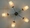 Black Lacquer & Chrome Sputnik Spider Ceiling Lamp, 1960s 5