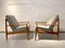 Teak & Bouclé 118 Lounge Easy Chairs by Grete Jalk for France & Son, Denmark, 1960s, Set of 2, Image 1