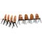 Swedish Knockdown Dining Chairs by Yngve Ekström, Set of 8 1