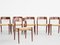 Mid-Century Danish Teak & Paper Cord Model 75 Chairs by Niels Otto Møller, Set of 6 3