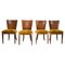 Art Deco H-214 Dining Chairs by Jindrich Halabala for UP Závody, 1939, Set of 4 1