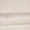 White Leather Club Grande Three Seater Couch from Walter Knoll / Wilhelm Knoll 3