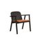 Black with Natural Leather Valo Lounge Chair by Made by Choice 7