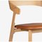 Silla de comedor Nude de cuero natural de Made by Choice, Imagen 5