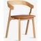 Silla de comedor Nude de cuero natural de Made by Choice, Imagen 3