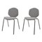 Chaises Loulou en Tissu par Shin Azumi, Set de 2 2