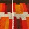 Tapis High Pile Modernistes de Desso, Pays-Bas, 1970s, Set de 2 5