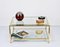 Mid-Century Italian Brass & Glass Double-Tiered Rectangular Coffee Table, 1970s, Image 13