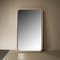 Backlit Mirror with Curved Wooden Frame 1