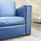 Art Deco French Blue Club Chair in Faux Leather, 1940s 10