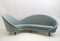 Geschwungenes italienisches Mid-Century Modern Samtsofa 1