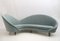 Mid-Century Modern Italian Velvet Curved Sofa, Image 1
