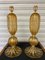 Lámparas de mesa de cristal de Murano dorado de Alberto Donna, 1980. Juego de 2, Imagen 1