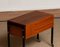 German Walnut Sewing Table on Wheels from Horn, 1960s, Image 6