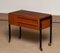 German Walnut Sewing Table on Wheels from Horn, 1960s, Image 3