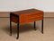 German Walnut Sewing Table on Wheels from Horn, 1960s, Image 5