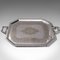 Antique English Silver Plated Presentation Serving Tray, 1890s 1