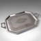 Antique English Silver Plated Presentation Serving Tray, 1890s 2