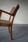 Lounge Chair in Beech and Seagrass by Karl Schrøder from Fritz Hansen, 1930s 7