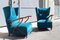 Cobalt Blue Velvet Armchairs by Paolo Buffa, 1950, Set of 2 20