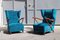 Cobalt Blue Velvet Armchairs by Paolo Buffa, 1950, Set of 2 22