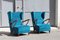 Cobalt Blue Velvet Armchairs by Paolo Buffa, 1950, Set of 2, Image 1