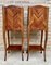 French Louis XV Style Nightstands in Walnut and Marquetry, Set of 2, Image 4