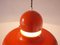 German Orange Hanging Lamp in Metal from Sölken Leuchten, 1960s, Image 11