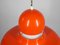 German Orange Hanging Lamp in Metal from Sölken Leuchten, 1960s, Image 12