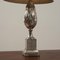 Tischlampe aus vernickelter Bronze von Maison Charles 3