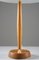 Mid-Century Scandinavian Table Lamp in Brass & Oak from Falkenbergs 6