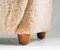 Mid-Century Scandinavian Lounge Chair in Sheepskin 13