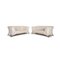 Cream Leather 322 Sofa Set from Rolf Benz, Set of 2 1