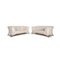 Cream Leather 322 Sofa Set from Rolf Benz, Set of 2, Image 1