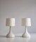 Large Danish Candy Table Lamps in Glass by Holmegaard, 1970s, Set of 2 6