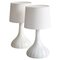 Large Danish Candy Table Lamps in Glass by Holmegaard, 1970s, Set of 2, Image 1