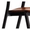 Kastu Cognacfarbener Schwarzer Leder Stuhl von Made by Choice 5