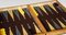 Dekoratives Klappbares Backgammon Set aus Leder in Buchform 5