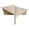 Triangular Coffee Table in Travertine from Up & Up, 1970s 1