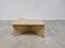 Triangular Coffee Table in Travertine from Up & Up, 1970s 3