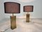 Vintage Table Lamps in Brass by Belgochrom, 1970s, Set of 2 6
